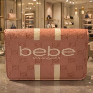 bebe Los Angeles Pink Stripe Crossbody
